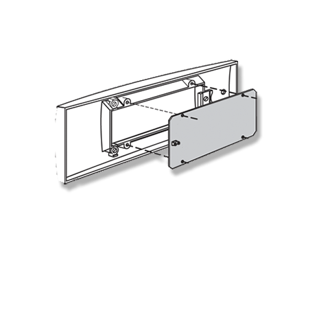 Blindplatte für Erweiterungsdeckel Typ ECK-B