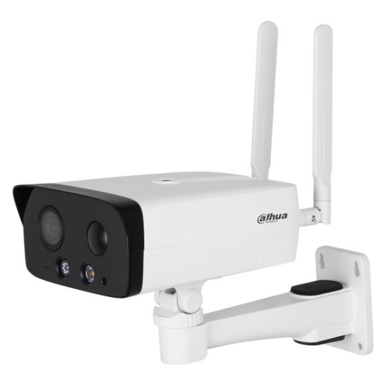 Dahua 4G IP-Bullet-Kamera, 4 MP, 6 mm, IR 50 m, IP67, weiß
