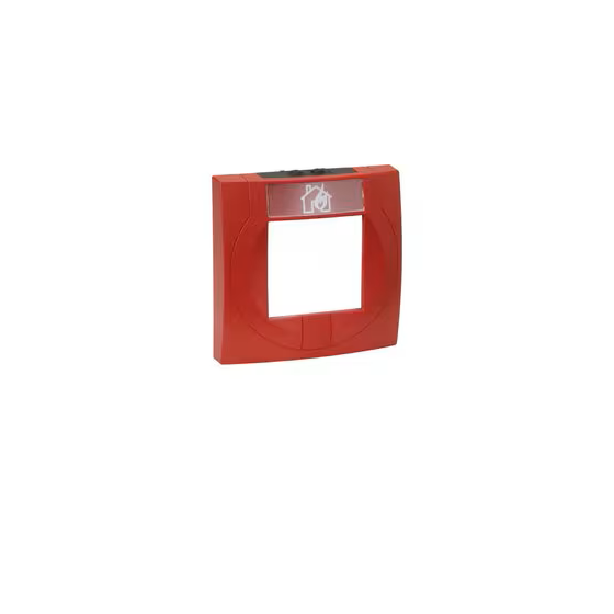 Gehäuse mit Glas, rot, ähnlich RAL 3020