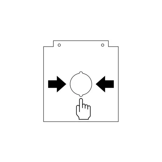 Bedienfeldfolie für große Handmelder 80490x