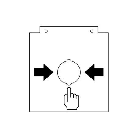 Bedienfeldfolie für große Handmelder 80490x