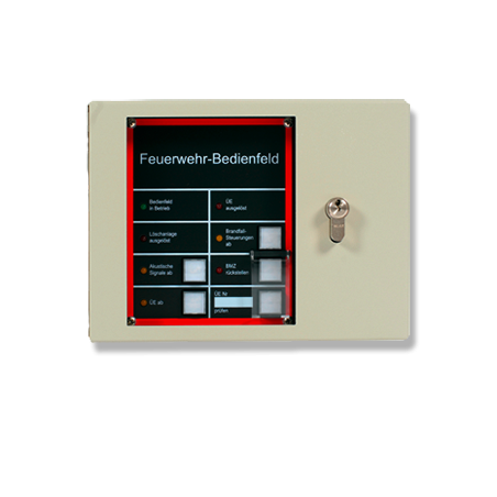 Feuerwehrbedienfeld nach DIN 14661 für Notifier Brandmelderzentralen