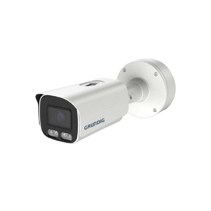 Grundig SMART IP-Bullet-Kamera, 4 MP, 2,8 - 12 mm, IR 50 m, NDAA, weiß