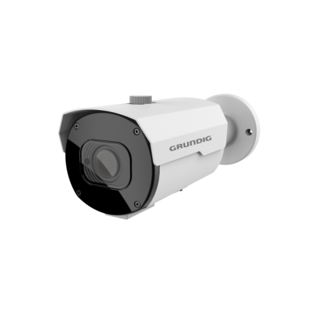 Grundig SMART IP-Bullet-Kamera, 5MP, Vario & motorisiert, 2,8 – 12 mm, IR45m