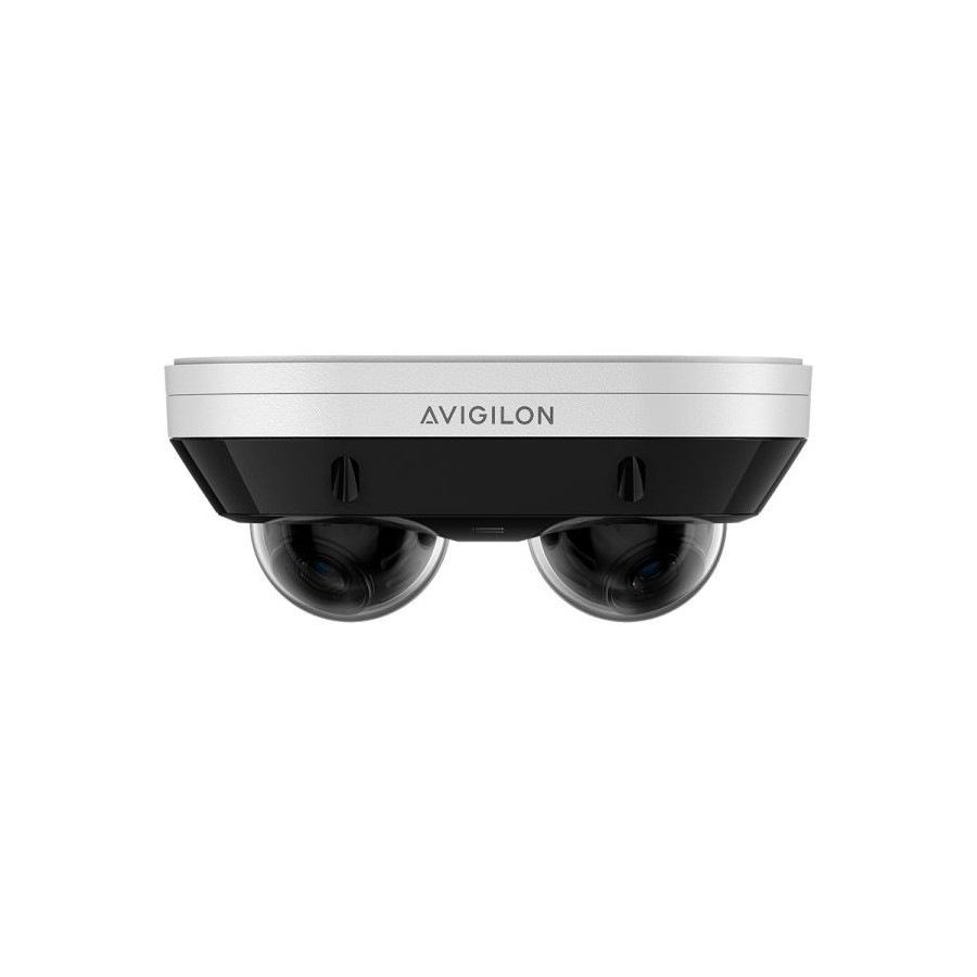 Avigilon IP-Dual-Head-Dome-Kamera, 2 x 8 MP, IP68, IK10, weiß, schwarz