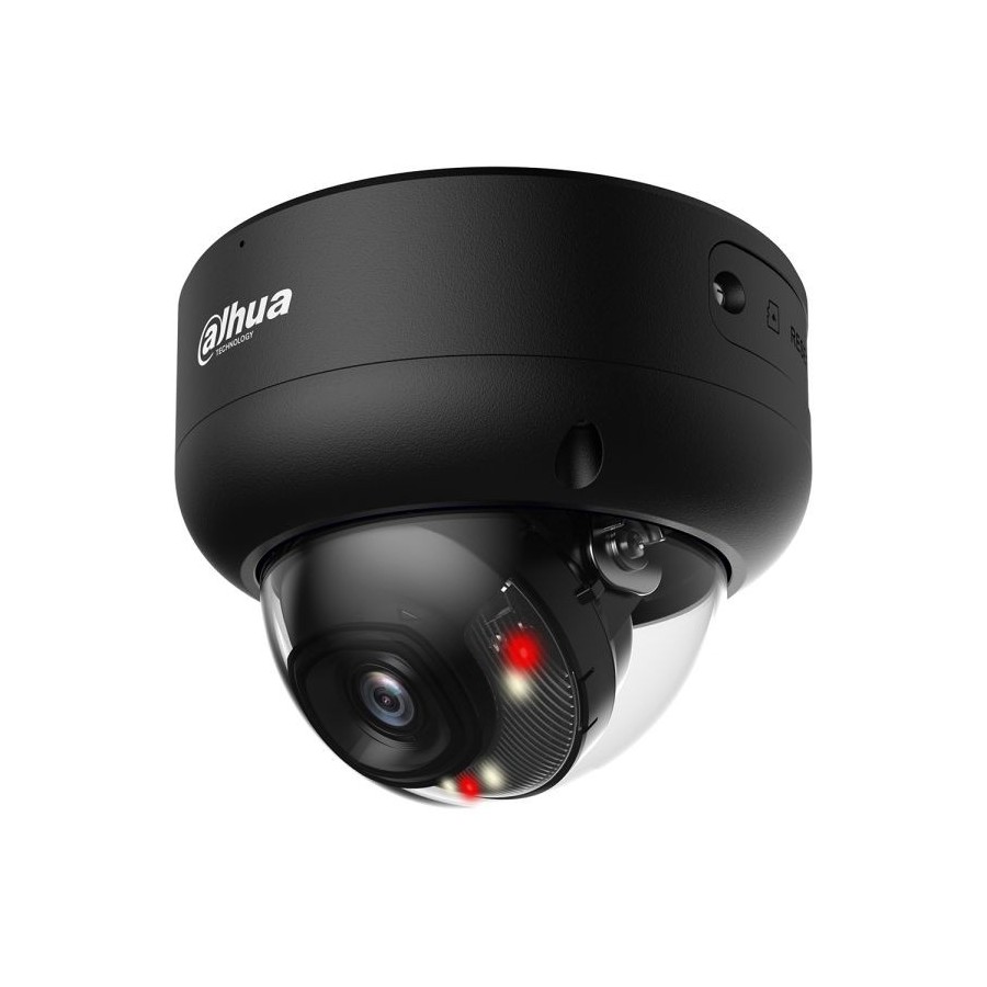 IP-Dome-Kamera, 4 MP, 2,8 mm, IR 40 m, IP67, IK10, schwarz