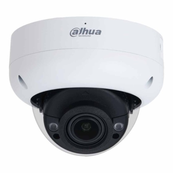 Dahua IP-Dome-Kamera, 5MP, 2,7 - 13,5 mm, IR 40 m, IP67, IK10, weiß