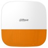 Funk-Außensirene, orange Kalotte, Grad 2, weiß, IP65, 110db