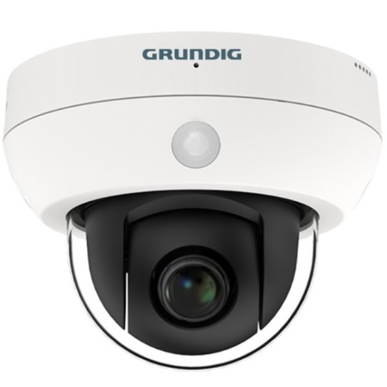 Grundig SMART IP-Dome-Kamera, 4 MP, 2,8 - 12 mm, IR 20 m, IP66, IK10, NDAA, weiß