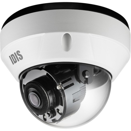 IDIS IP-Micro-Dome-Kamera, 2 MP, 2,8 mm, IR 30 m, IP67, IK10, NDAA, weiß