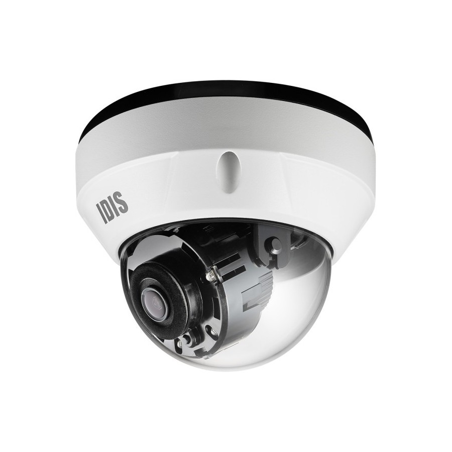 IDIS IP-Micro-Dome-Kamera, 2 MP, 2,8 mm, IR 30 m, IP67, NDAA, weiß
