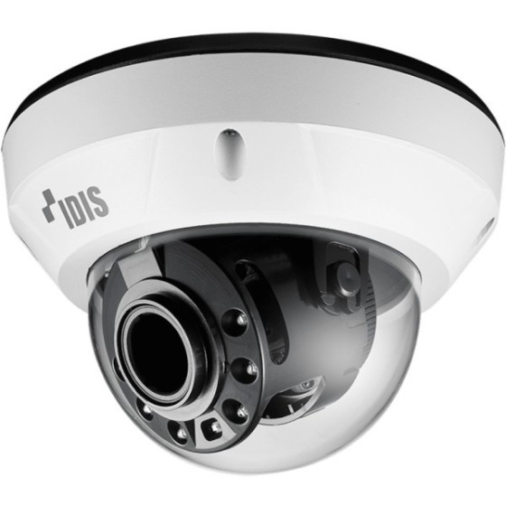 IDIS IP-Dome-Kamera, 2 MP, 2,8 - 12 mm, IR 30 m, NDAA, weiß