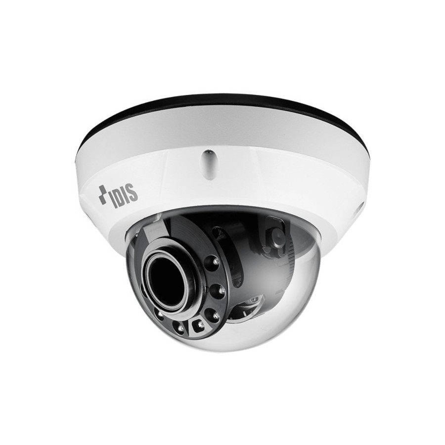 IDIS IP-Dome-Kamera, 2 MP, 2,8 - 12 mm, IR 30 m, NDAA, weiß