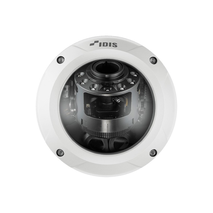 IDIS IP-Dome-Kamera, 2 MP, 2,8 - 12 mm, IR 30 m, NDAA, weiß