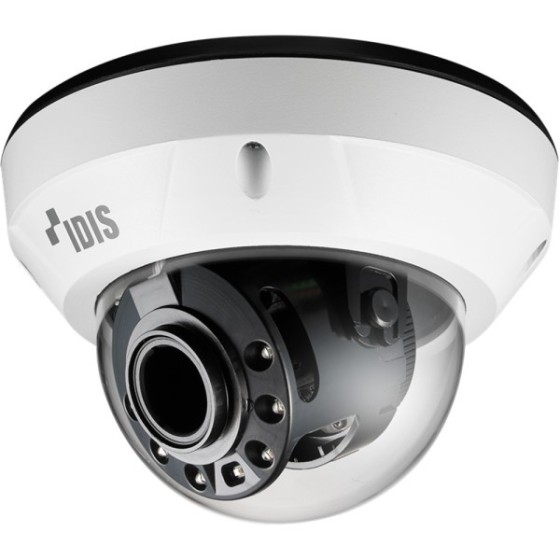 IDIS IP-Dome-Kamera, 5 MP, 3 - 13,5 mm, IR 30 m, IP67, IK10, NDAA, weiß