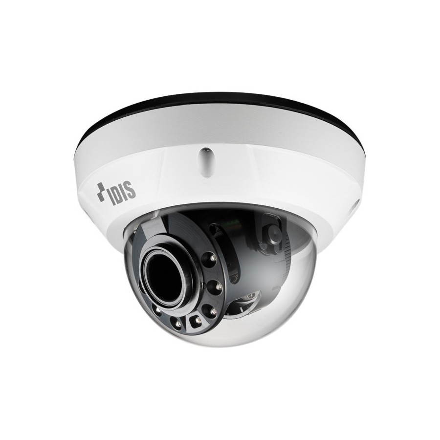 IDIS IP-Dome-Kamera, 5 MP, 3 - 13,5 mm, IR 30 m, IP67, NDAA, weiß