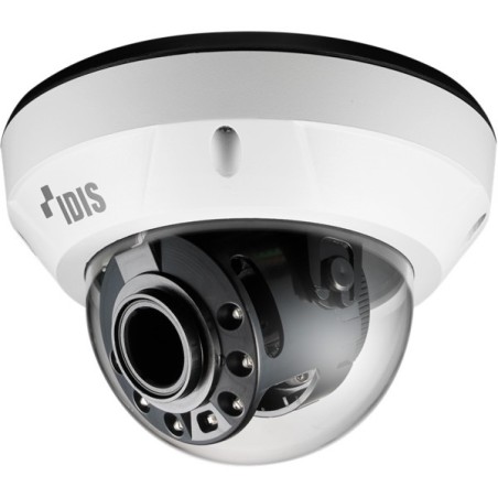IDIS IP-Dome-Kamera, 5 MP, 3 - 13,5 mm, IR 30 m, IP67, IK10, NDAA, weiß