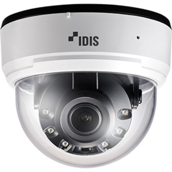 IDIS IP-Dome-Kamera, 5 MP, 2,7 - 13,5 mm, IR 40 m, NDAA, weiß