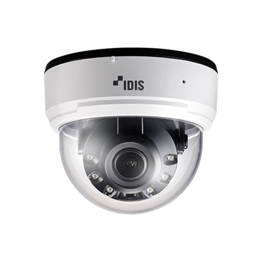 IDIS IP-Dome-Kamera, 5 MP, 2,7 - 13,5 mm, IR 40 m, NDAA, weiß
