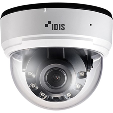 IDIS IP-Dome-Kamera, 5 MP, 2,7 - 13,5 mm, IR 40 m, NDAA, weiß