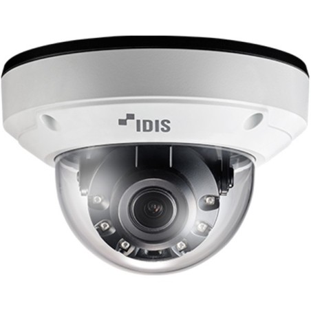 IDIS IP-Dome-Kamera, 5 MP, 2,7 - 13,5 mm, IR 40 m, IP67, IK10, NDAA, weiß