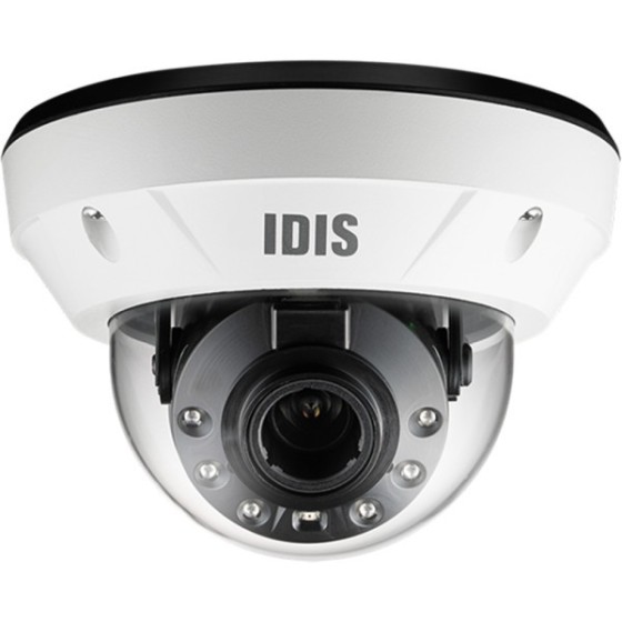 IDIS IP-Dome-Kamera, 8 MP, 2,7 - 13,5 mm, IR 40 m, IP67, IK10, NDAA, weiß