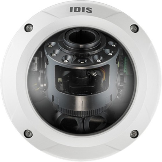 IDIS IP-Dome-Kamera, 8 MP, 2,7 - 13,5 mm, IR 40 m, IP67, NDAA, weiß
