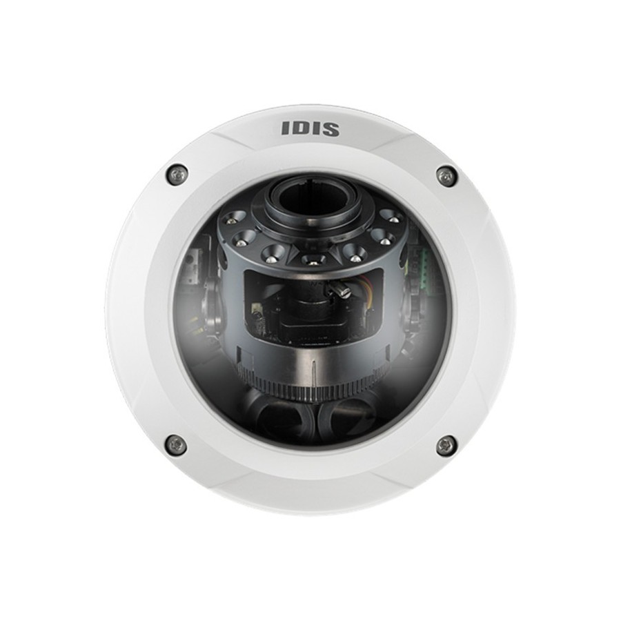IDIS IP-Dome-Kamera, 8 MP, 2,7 - 13,5 mm, IR 40 m, IP67, NDAA, weiß