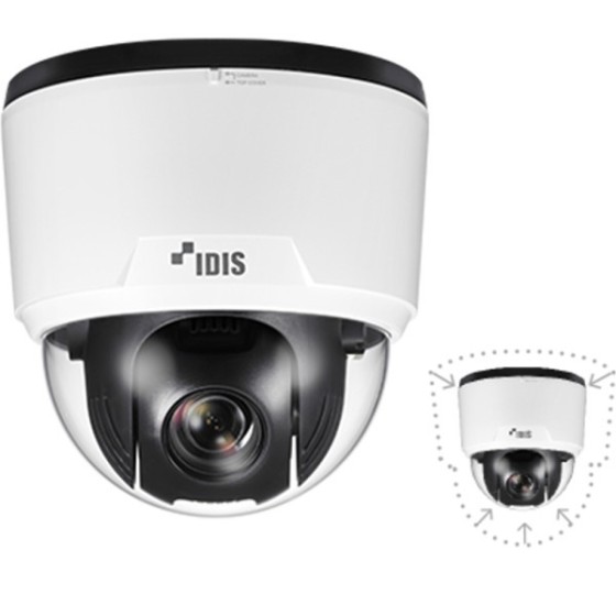 IDIS IP-Mini-PTZ Kamera, 2 MP, 5,3 - 64 mm, NDAA, weiß