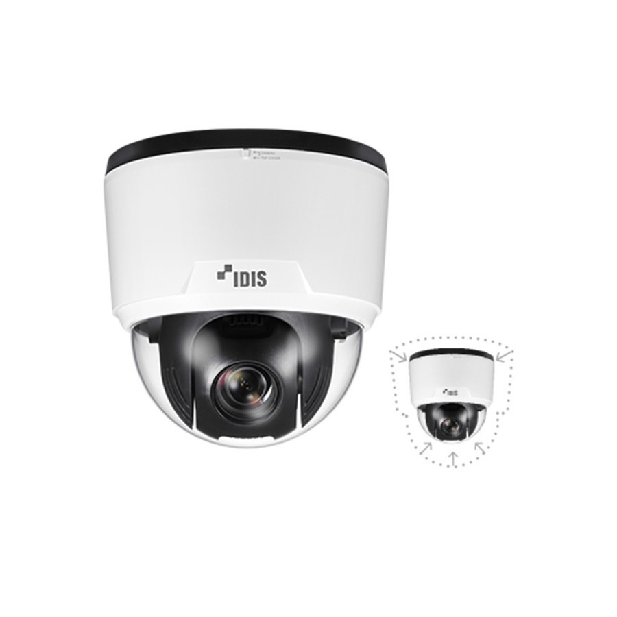 IDIS IP-Mini-PTZ Kamera, 2 MP, 5,3 - 64 mm, NDAA, weiß