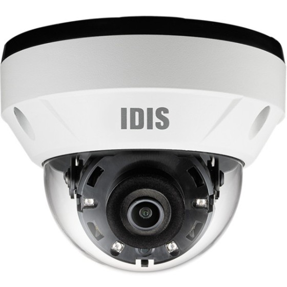 IDIS IP-Dome-Kamera, 8 MP, 3,3 mm, IR 30 m, IP67, IK10, NDAA, weiß