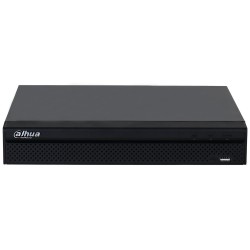 IP-PoE-Rekorder, 8 Kanäle IP, 8 Kanäle PoE, 1x SATA à 20 TB, 1U, schwarz