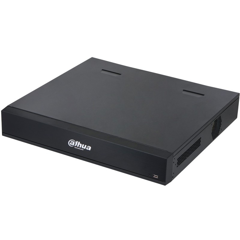 IP Rekorder, 32 Kanäle IP, 16 Kanäle PoE, 4x SATA à 20 TB, 1.5U, schwarz