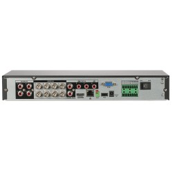HD-CVI-Rekorder, 8 Kanäle, 12 Kanäle IP, 1x SATA à 16 TB, 1U, schwarz