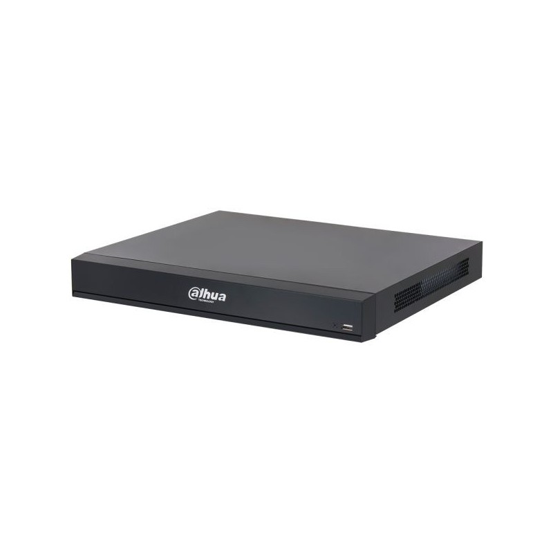 IP-Rekorder, 8 Kanäle IP, 8 Kanäle PoE, 2x SATA à 20 TB, schwarz