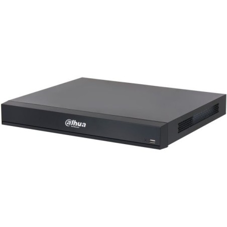 IP-Rekorder, 8 Kanäle IP, 8 Kanäle PoE, 2x SATA à 20 TB, schwarz