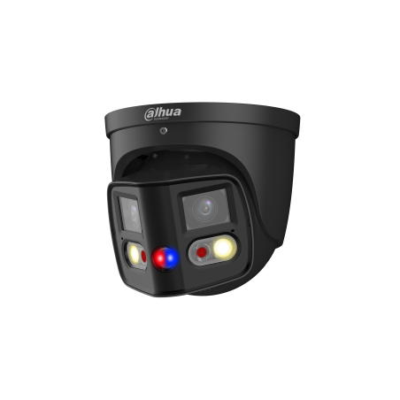 Dahua IP-Dual-Lens-Eyeball-Kamera, 2 x 4 MP, TiOC, Splicing, 2,8 mm, IR 25 m, IP67, schwarz