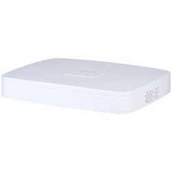 IP-PoE-Rekorder, 8 Kanäle IP, 8 Kanäle PoE, 1x SATA á 20 TB, 1U, weiß