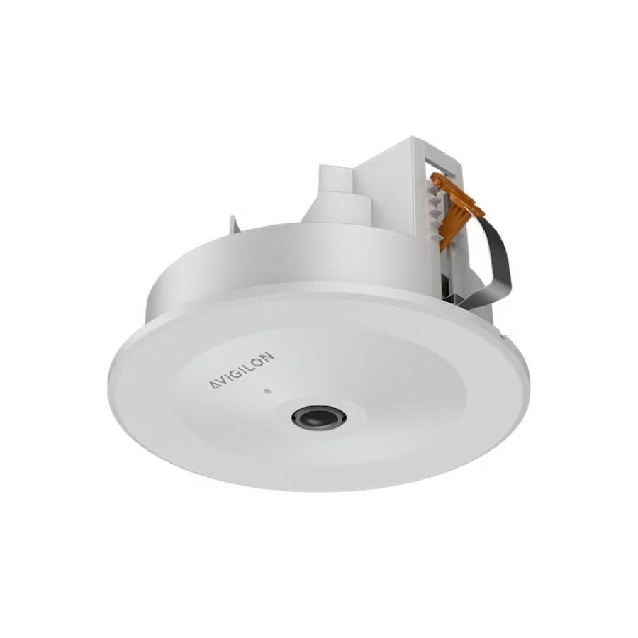Avigilon IP-Fisheye-Kamera, 12 MP, 1,74 mm, NDAA, weiß, Unterputz