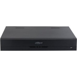 IP-PoE-Rekorder, 32 Kanäle IP, 16 Kanäle PoE, 4x SATA à 20 TB, 1.5U, schwarz