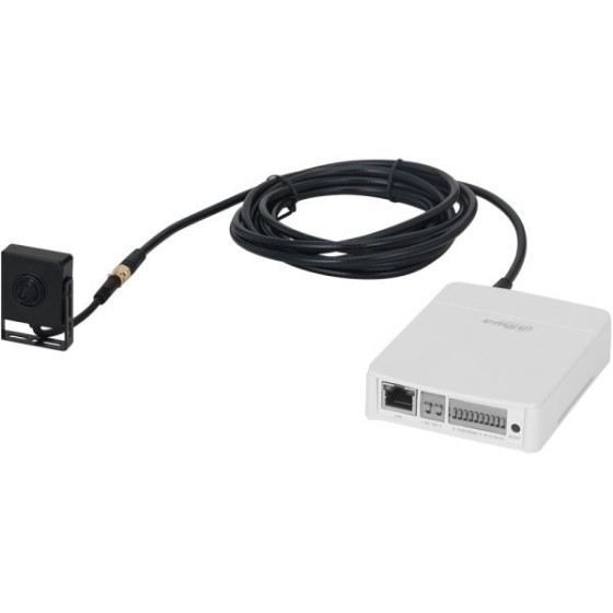 Dahua IP-Gerät und 4 MP Pinhole Linse-Set, 2,8 mm, schwarz, versteckt