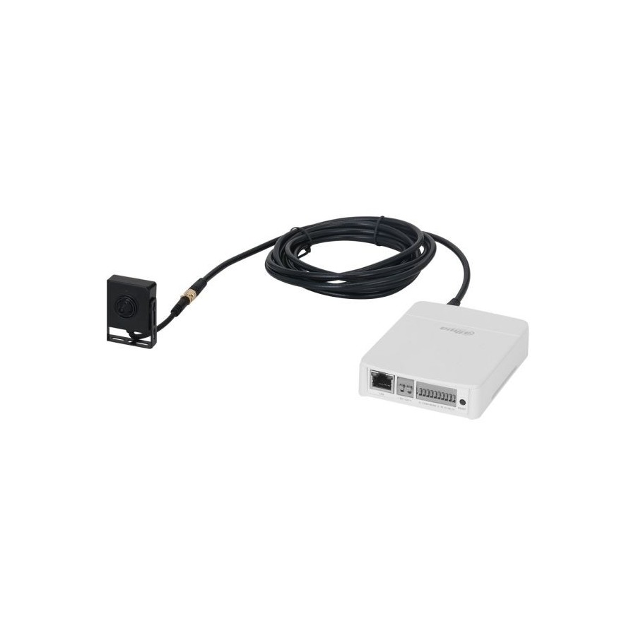 Dahua IP-Gerät und 4 MP Pinhole Linse-Set, 2,8 mm, schwarz, versteckt