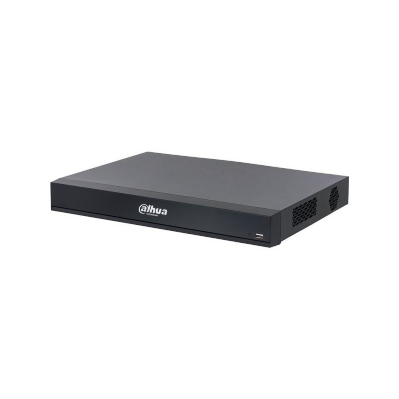 Dahua IP-Rekorder, 16 Kanäle IP, 2x SATA à 20 TB, 1U, schwarz