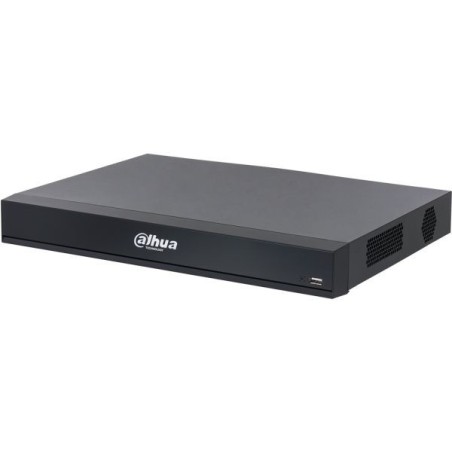 Dahua IP-Rekorder, 16 Kanäle IP, 2x SATA à 20 TB, 1U, schwarz