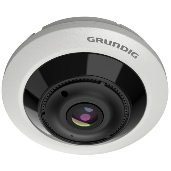 Grundig SMART IP-Fisheye-Kamera, 12 MP, 1,6 mm, IR 10 m, NDAA, grau