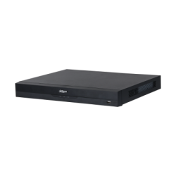 Dahua IP-PoE-Rekorder, 16 Kanäle IP, 16 Kanäle PoE, 2x SATA à 16 TB, 1U, schwarz