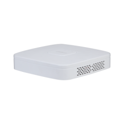 Dahua IP-PoE-Rekorder, 4 Kanäle, 4x PoE, max. 12MP, WizSense, H.265+, 1 SATA à 10TB