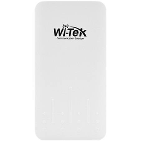 Wi-Tek Outdoor-Glasfaser-Konverter, 1 Port SFP, 1 Port PoE, IP65, silber