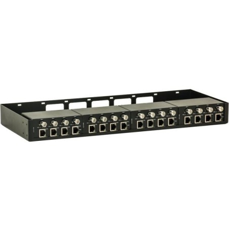 Barox IP-PoE-Extender, 16 RJ45-Ports, 16 Koaxial-Ports, schwarz, Desktop, Hutschiene, 19"-Schränke