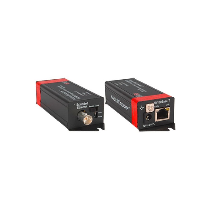 Barox IP-PoE-Extender, 1 RJ45-Port, 1 Koaxial-Port, schwarz, Desktop